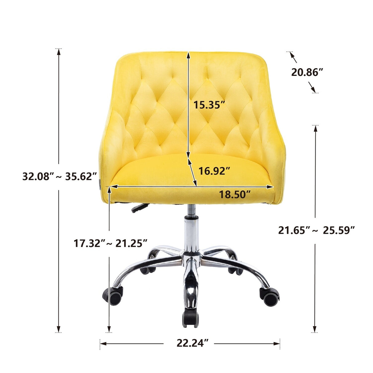 Swivel Shell Chair Modern Leisure office Chair - N/A
