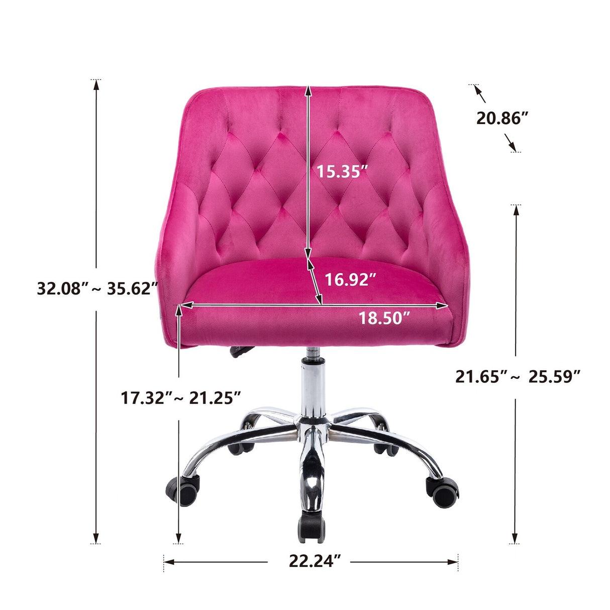 Swivel Shell Chair Modern Leisure office Chair - N/A