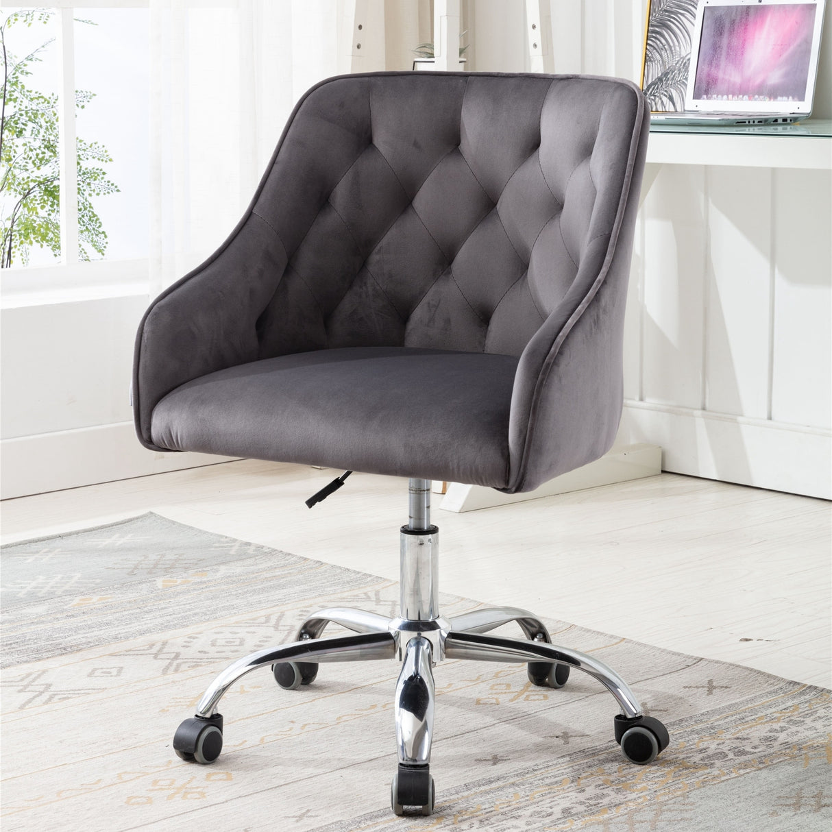 Swivel Shell Chair Modern Leisure office Chair - N/A