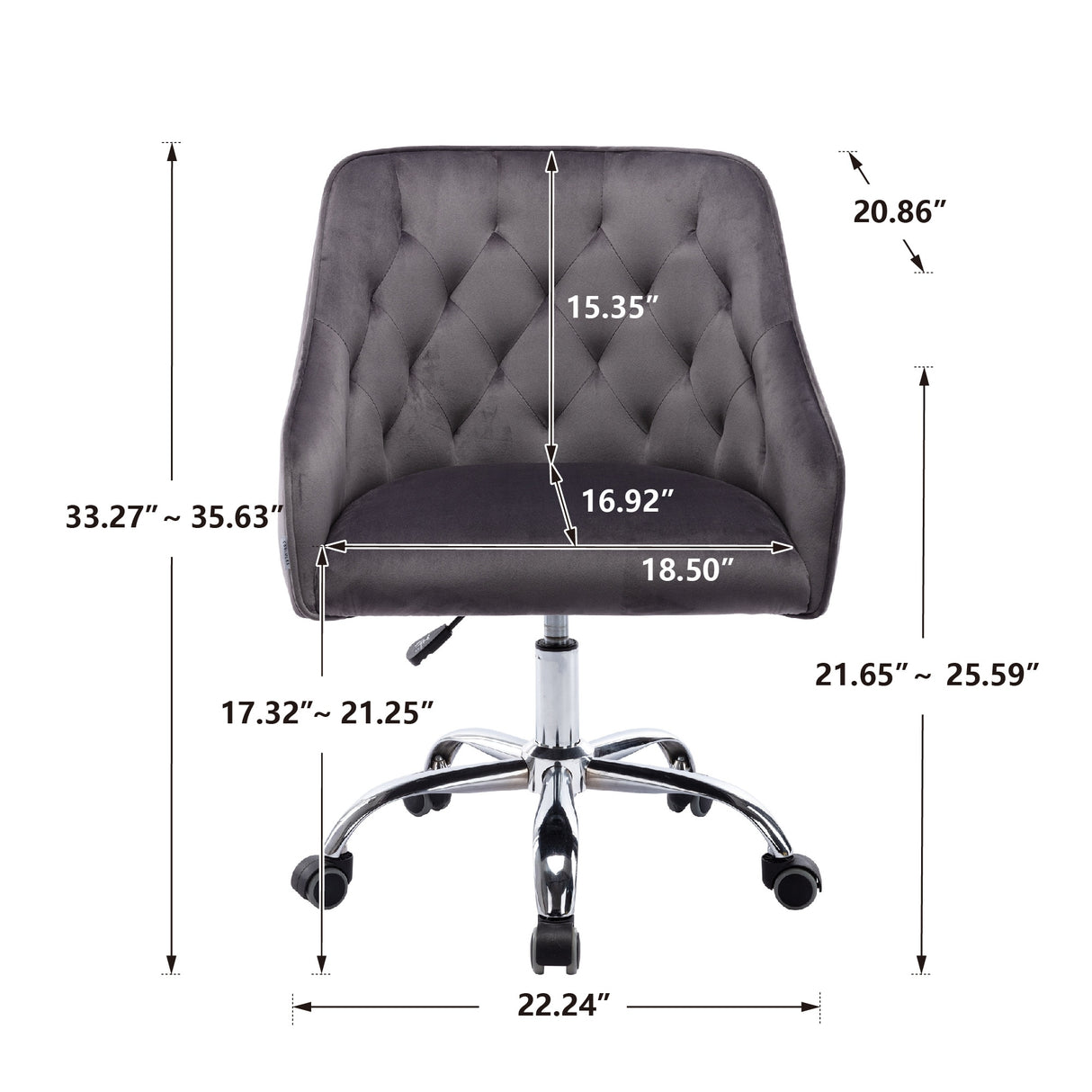 Swivel Shell Chair Modern Leisure office Chair - N/A