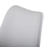 Swivel Tulip Side Chair,Dining Chair with Cushioned Seat and Curved Backrest