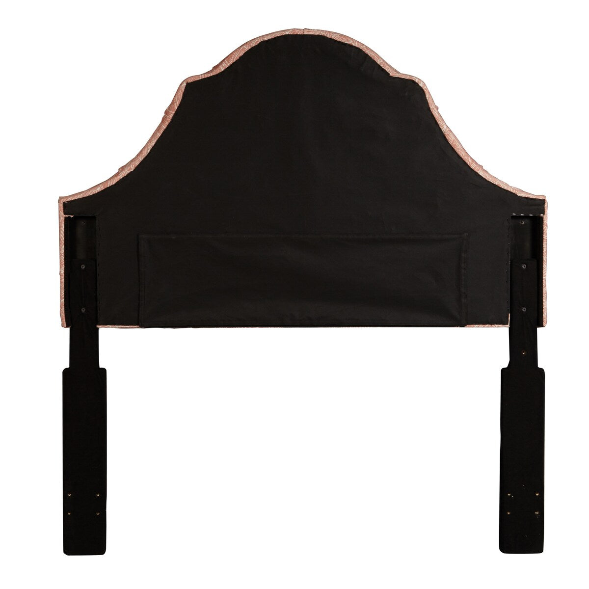 Swoon Melon Fabric Camel-Back Button-Tufted King Upholstered Headboard