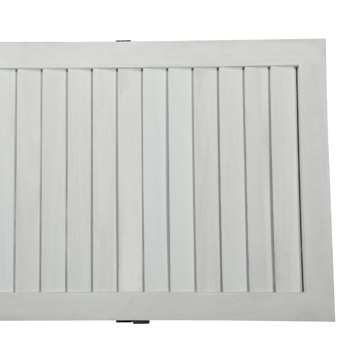 Sycamore wood 6 Panel Screen Folding Louvered Room Divider - Old white
