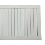 Sycamore wood 6 Panel Screen Folding Louvered Room Divider - Old white