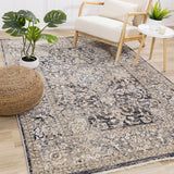 Sydney Collection - Beige/Grey Elaborate Border Rug