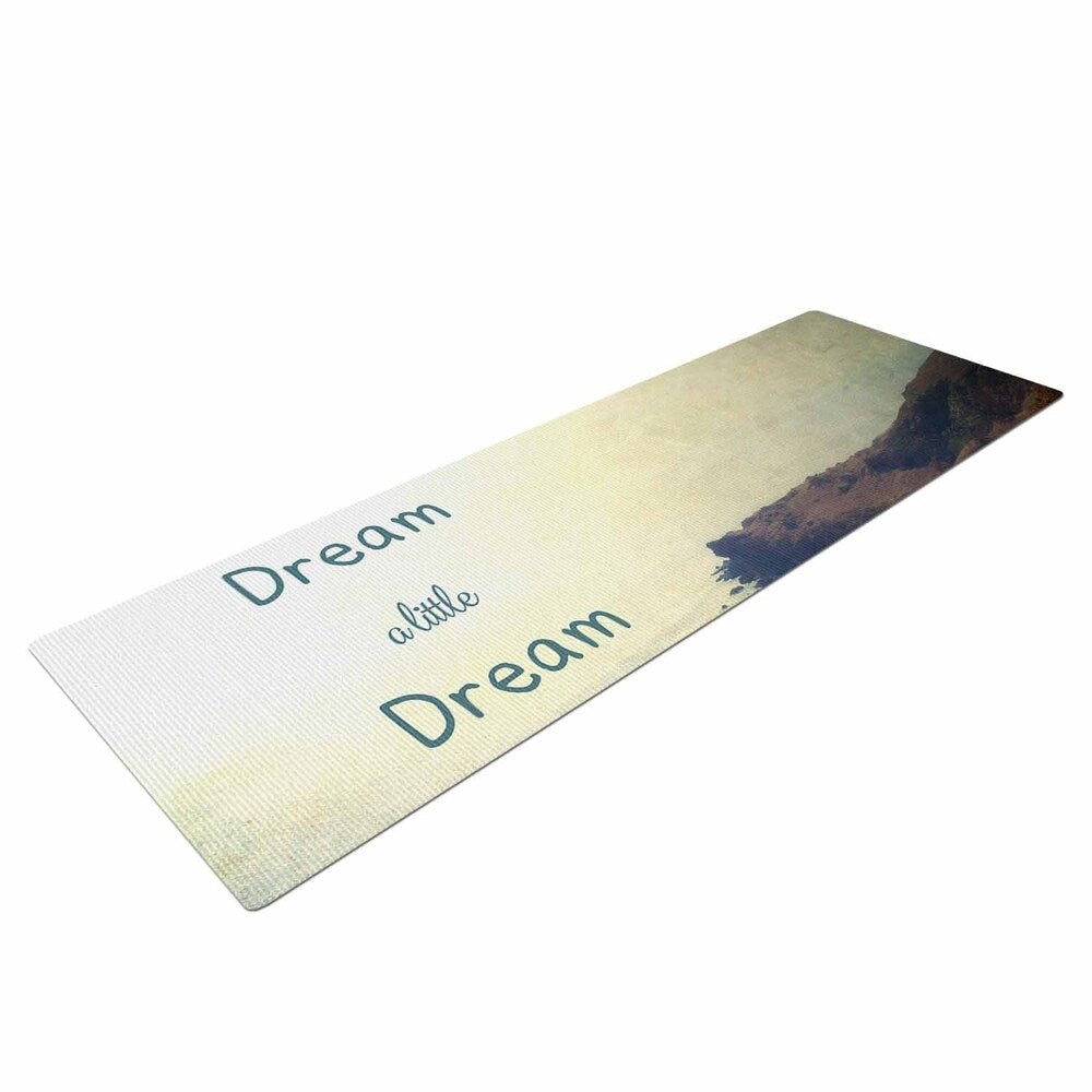 Sylvia Coomes "Dream A Little Dream" Yoga Mat - Yellow