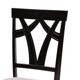 Sylvia Modern Grey Fabric and Dark Brown Finished Wood 7-Piece Dining Set