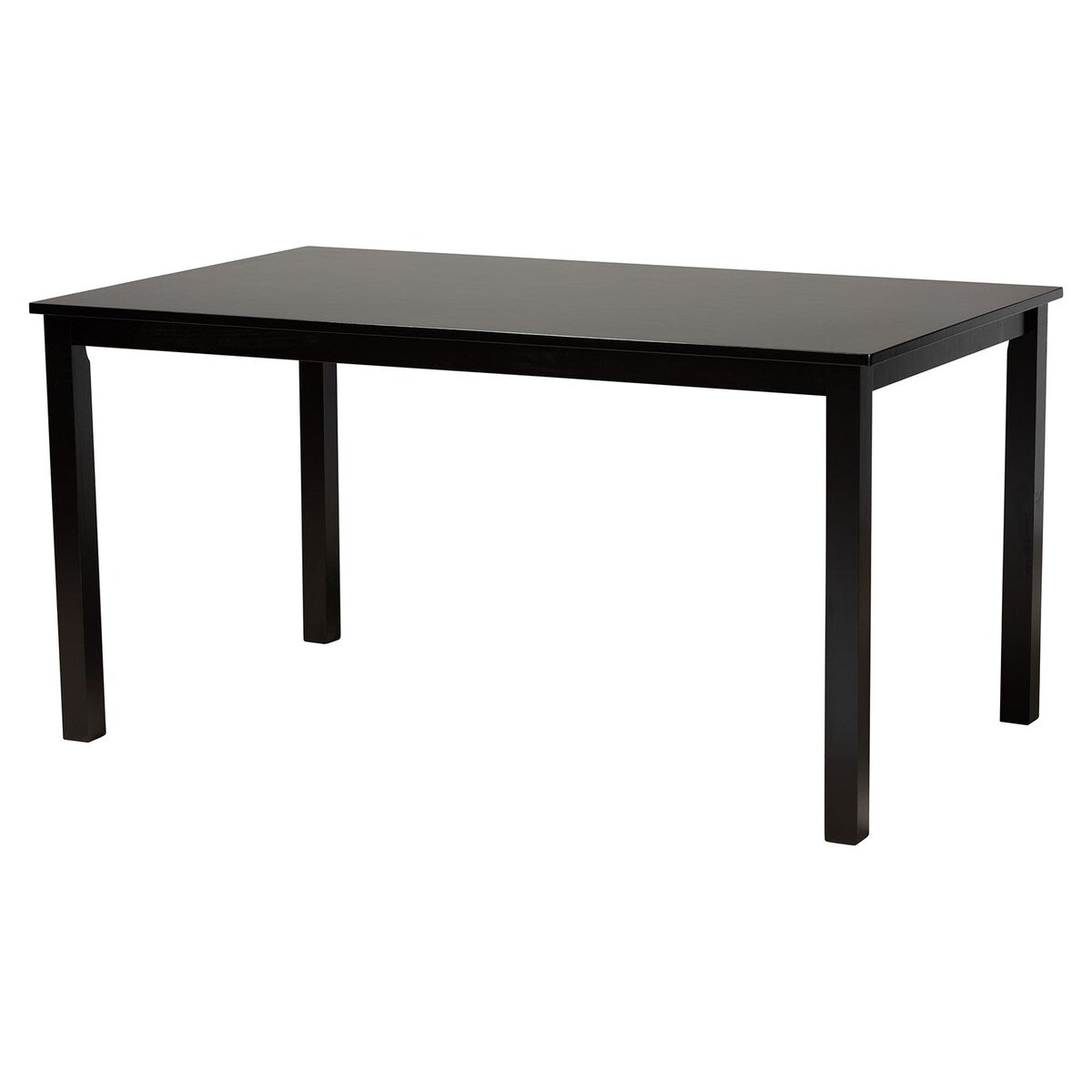 Sylvia Modern Grey Fabric and Dark Brown Finished Wood 7-Piece Dining Set