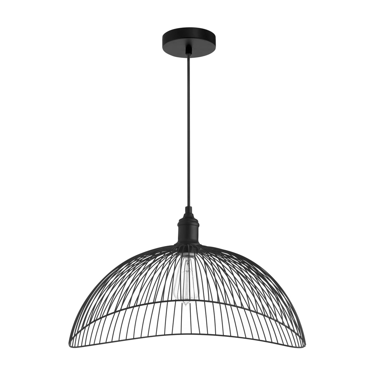 Sylvia River of Goods Metal Woven Curved Shade Double Hanging Pendant Light - 19.75" x 18.75" x 13.25/61.25"