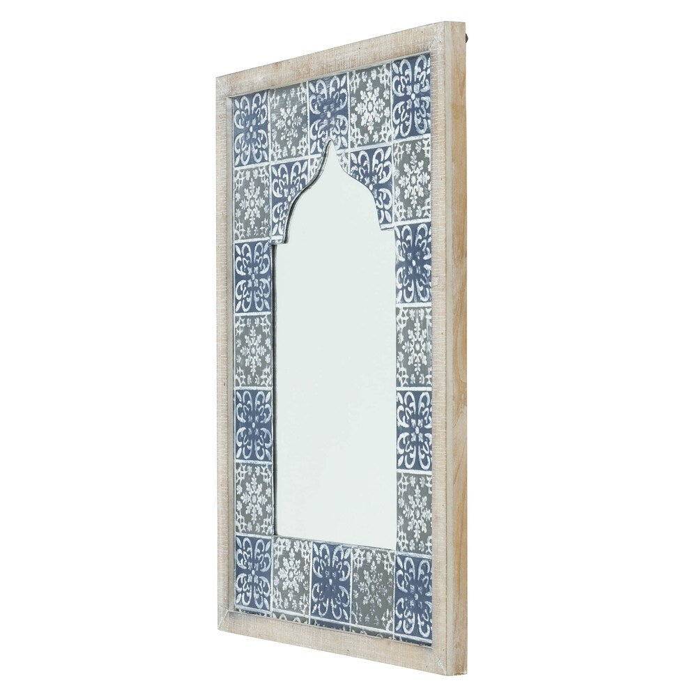 Sylvie Moroccan Wall Mirror - 29.5"H x 22"W x 1.5"D (Mirror only: 20"H x 11.5"W)
