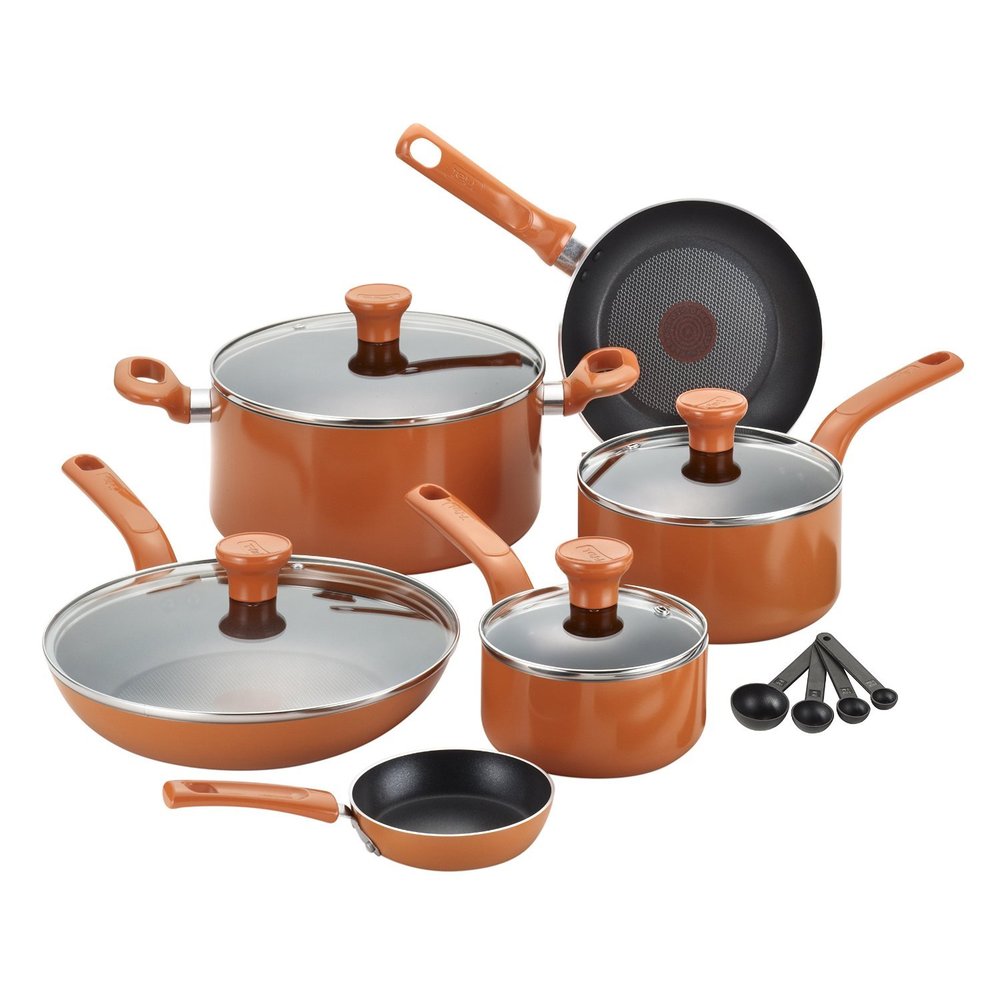 T-Fal Excite Nonstick Orange 14-piece Set