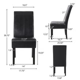 T-stitch Chocolate Brown Bonded Leather Dining Chair (Set of 4) by Christopher Knight Home