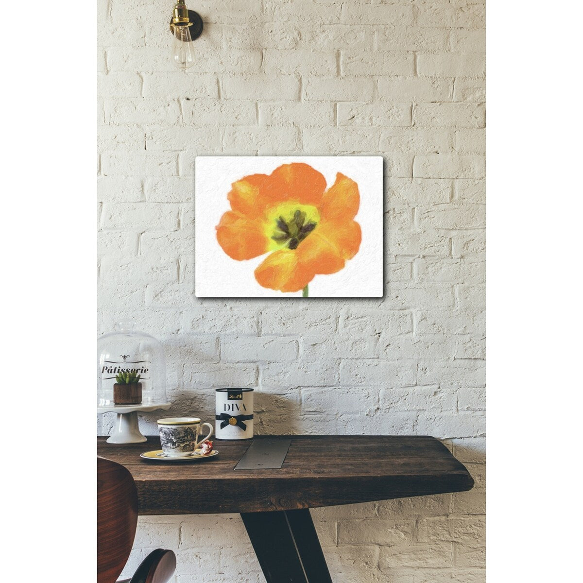 TANGO ROSE 20x16 Gallery Wrapped Stretched Canvas