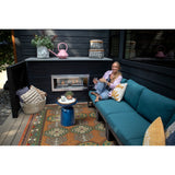 Lee Boulevard Collection Orange Machine Made Indoor/Outdoor Area Rug