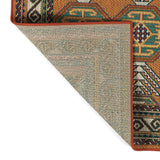 Lee Boulevard Collection Orange Machine Made Indoor/Outdoor Area Rug