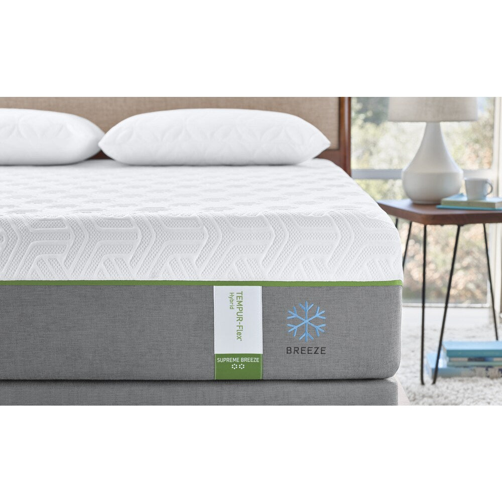 TEMPUR-Flex Supreme Breeze 11.5-inch Split California King-size Mattress