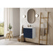 TENOR frameless, modern wall hung 24 inch bathroom vanity with sink for small and narrow bathrooms and powder rooms