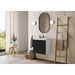 TENOR frameless, modern wall hung 24 inch bathroom vanity with sink for small and narrow bathrooms and powder rooms
