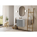TENOR frameless, modern wall hung 24 inch bathroom vanity with sink for small and narrow bathrooms and powder rooms