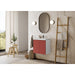 TENOR frameless, modern wall hung 24 inch bathroom vanity with sink for small and narrow bathrooms and powder rooms