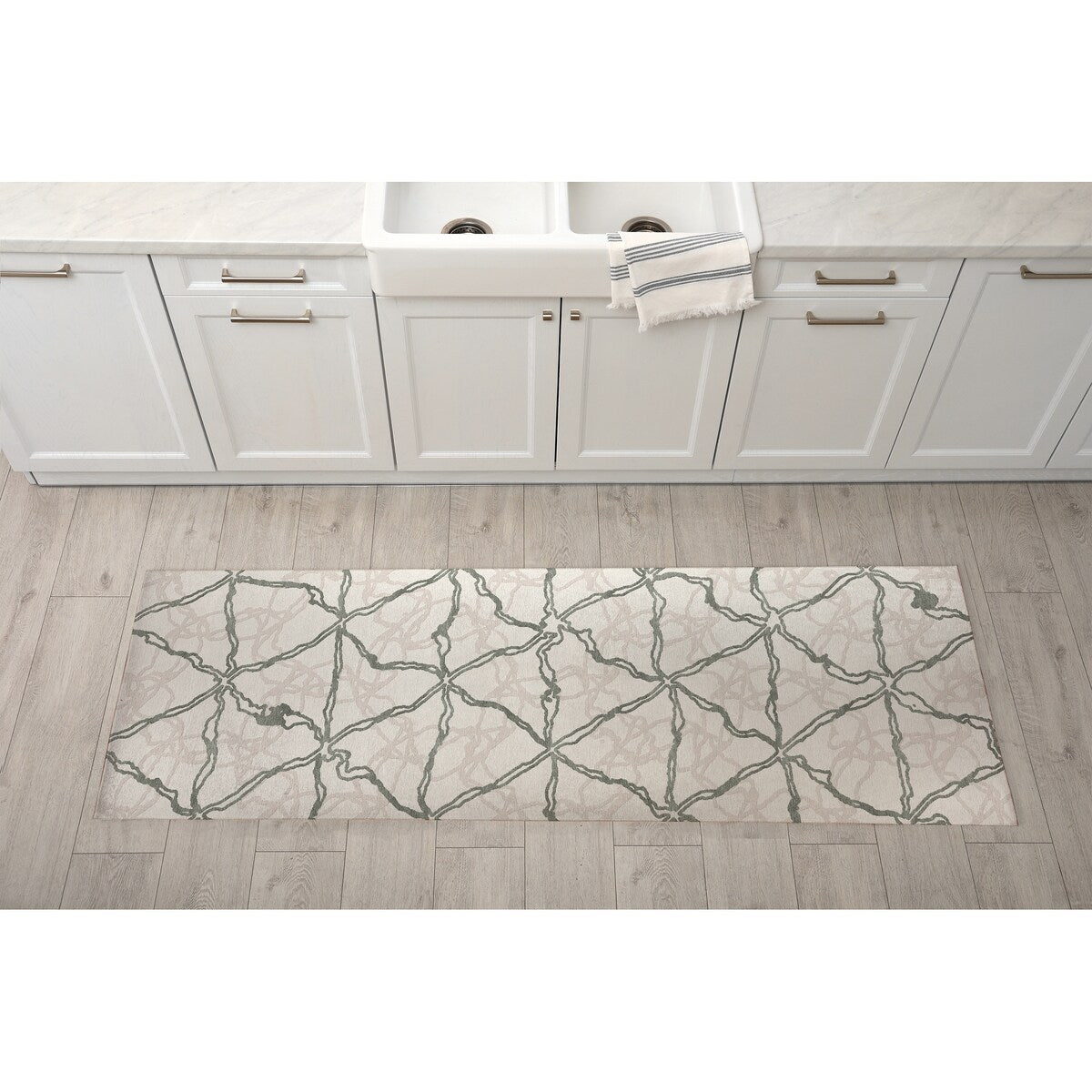 TIED DOWN Kitchen Mat By Kavka Designs