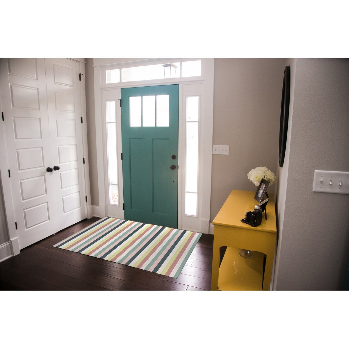 TILLY DEWY MORNING STRIPE Doormat By Kavka Designs