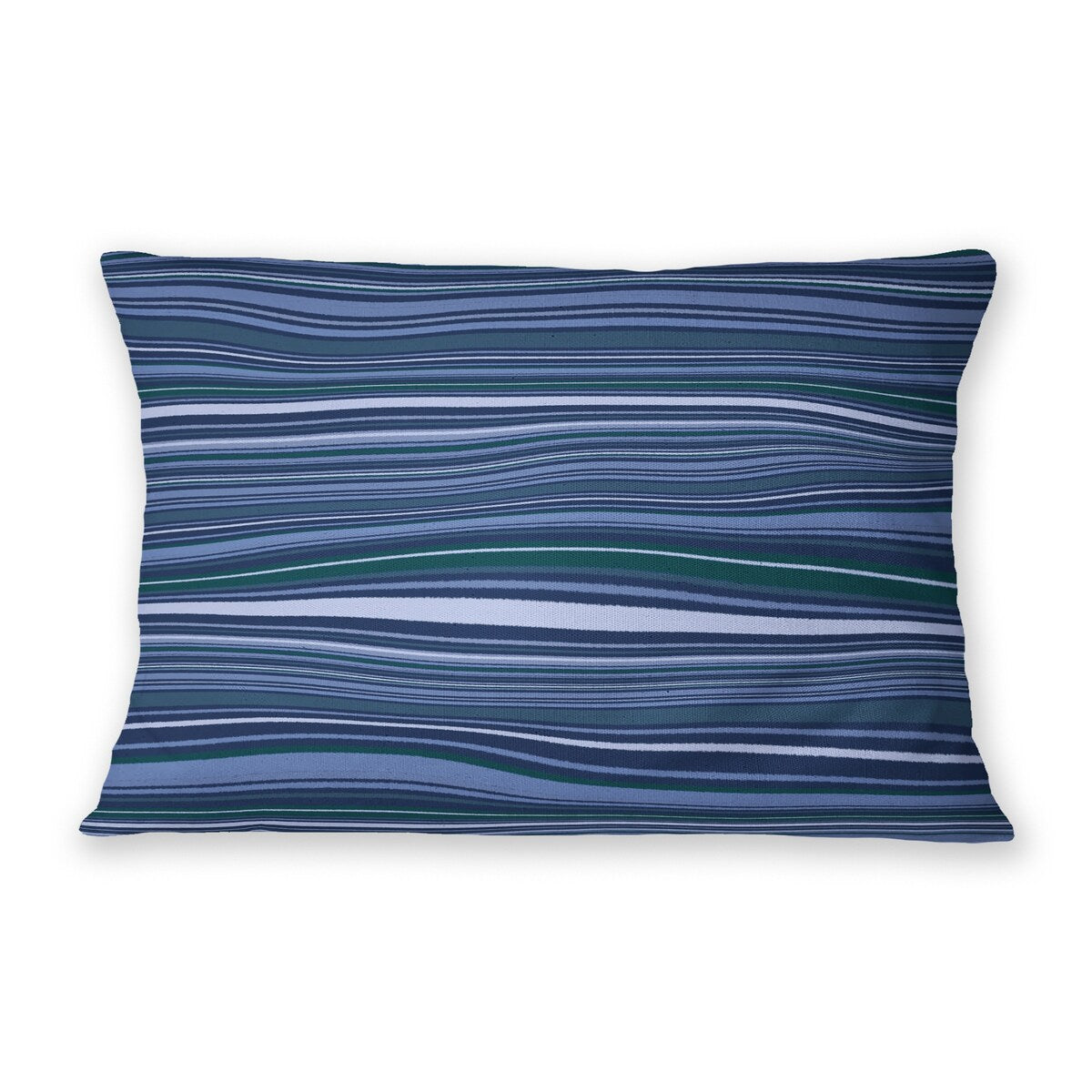 TO & FRO NAVY Lumbar Pillow By Jenny Lund