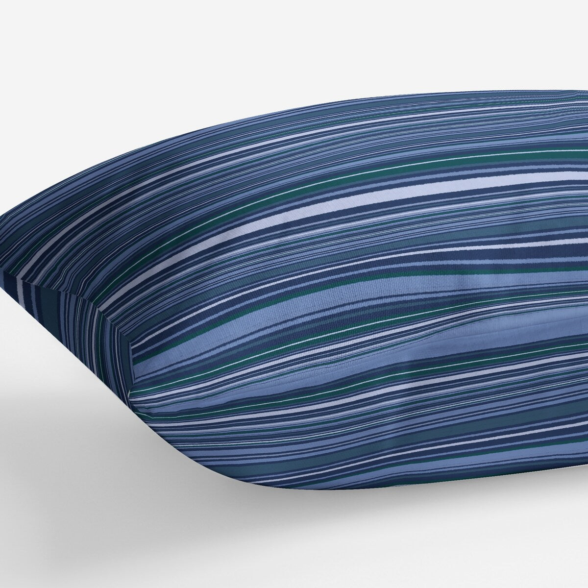 TO & FRO NAVY Lumbar Pillow By Jenny Lund