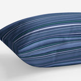 TO & FRO NAVY Lumbar Pillow By Jenny Lund