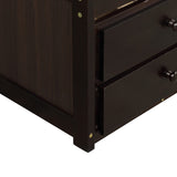 TOPMAX Captain's Bed Twin Daybed with Trundle Bed and Storage Drawers,Twin Bed Features Hideaway For Space Saving Purpose