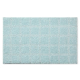 TOWN & COUNTRY EVERYDAY Ultra Plush Solid Tufted Windowpane Bath Mat, Tufted Floor Mat, Non-Slip Backing, Machine Washable