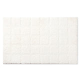 TOWN & COUNTRY EVERYDAY Ultra Plush Solid Tufted Windowpane Bath Mat, Tufted Floor Mat, Non-Slip Backing, Machine Washable