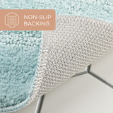 TOWN & COUNTRY EVERYDAY Ultra Plush Solid Tufted Windowpane Bath Mat, Tufted Floor Mat, Non-Slip Backing, Machine Washable