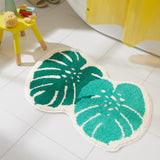 TOWN & COUNTRY PLAY Peachy Clean Peach Fruit Shaped Bath Mat, Absorbent Tufted Floor Mat, Non-Slip Backing, Machine Washable
