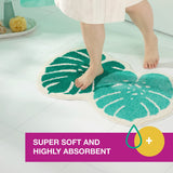 TOWN & COUNTRY PLAY Peachy Clean Peach Fruit Shaped Bath Mat, Absorbent Tufted Floor Mat, Non-Slip Backing, Machine Washable