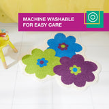 TOWN & COUNTRY PLAY Peachy Clean Peach Fruit Shaped Bath Mat, Absorbent Tufted Floor Mat, Non-Slip Backing, Machine Washable