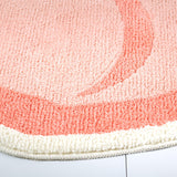 TOWN & COUNTRY PLAY Peachy Clean Peach Fruit Shaped Bath Mat, Absorbent Tufted Floor Mat, Non-Slip Backing, Machine Washable