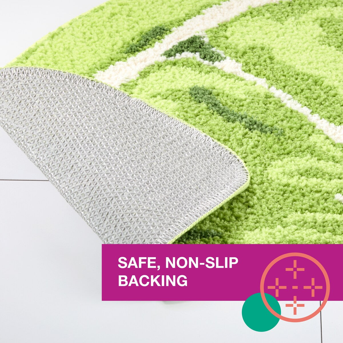 TOWN & COUNTRY PLAY Peachy Clean Peach Fruit Shaped Bath Mat, Absorbent Tufted Floor Mat, Non-Slip Backing, Machine Washable