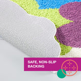 TOWN & COUNTRY PLAY Peachy Clean Peach Fruit Shaped Bath Mat, Absorbent Tufted Floor Mat, Non-Slip Backing, Machine Washable