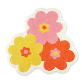TOWN & COUNTRY PLAY Peachy Clean Peach Fruit Shaped Bath Mat, Absorbent Tufted Floor Mat, Non-Slip Backing, Machine Washable