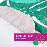 TOWN & COUNTRY PLAY Peachy Clean Peach Fruit Shaped Bath Mat, Absorbent Tufted Floor Mat, Non-Slip Backing, Machine Washable