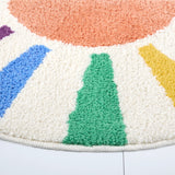 TOWN & COUNTRY PLAY Peachy Clean Peach Fruit Shaped Bath Mat, Absorbent Tufted Floor Mat, Non-Slip Backing, Machine Washable