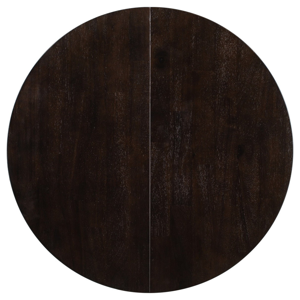 TREXM Farmhouse Round Extendable Dining Table with 16" Leaf Wood Kitchen Table
