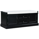 TREXM Storage Bench with Drawers and Cabinets