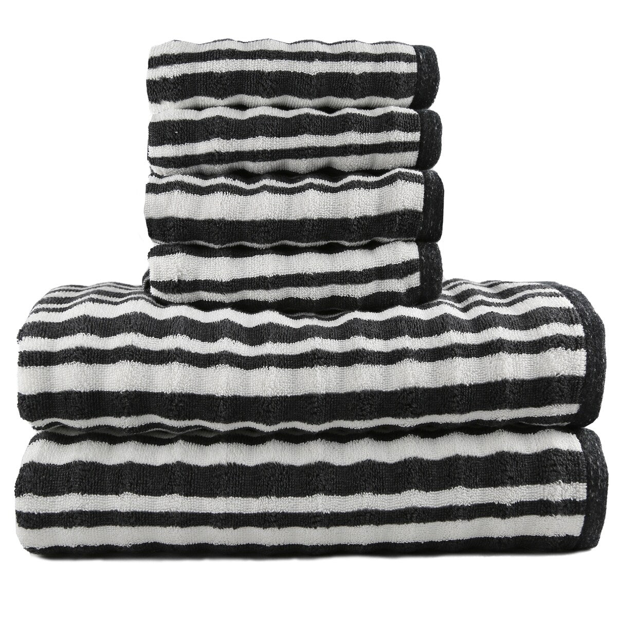 TRIDENT Macaron 600 GSM Cotton Rich Towels Set Super Absorbent
