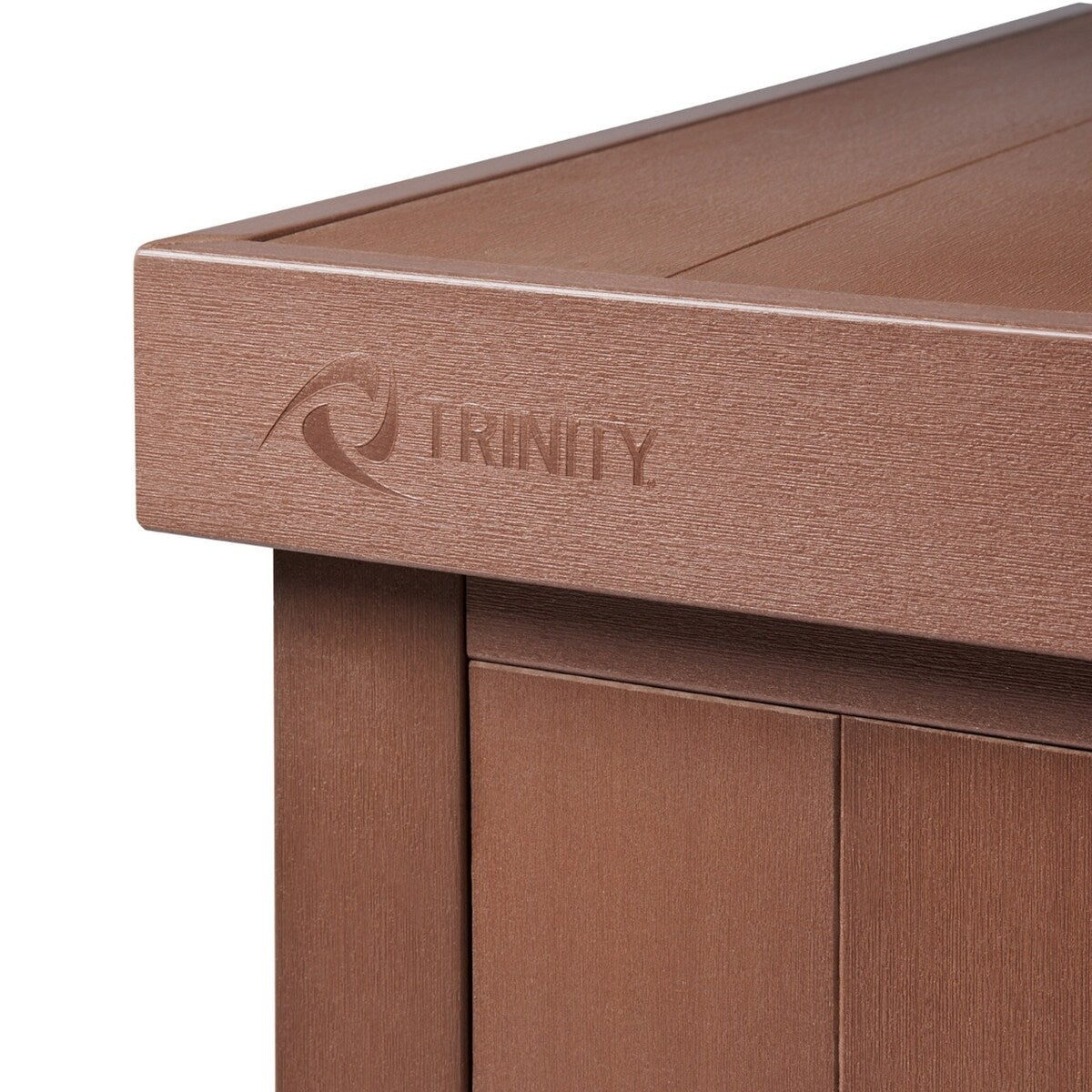 TRINITY EcoStorage® 70 Gallon Outdoor Deck Box, Amber Brown