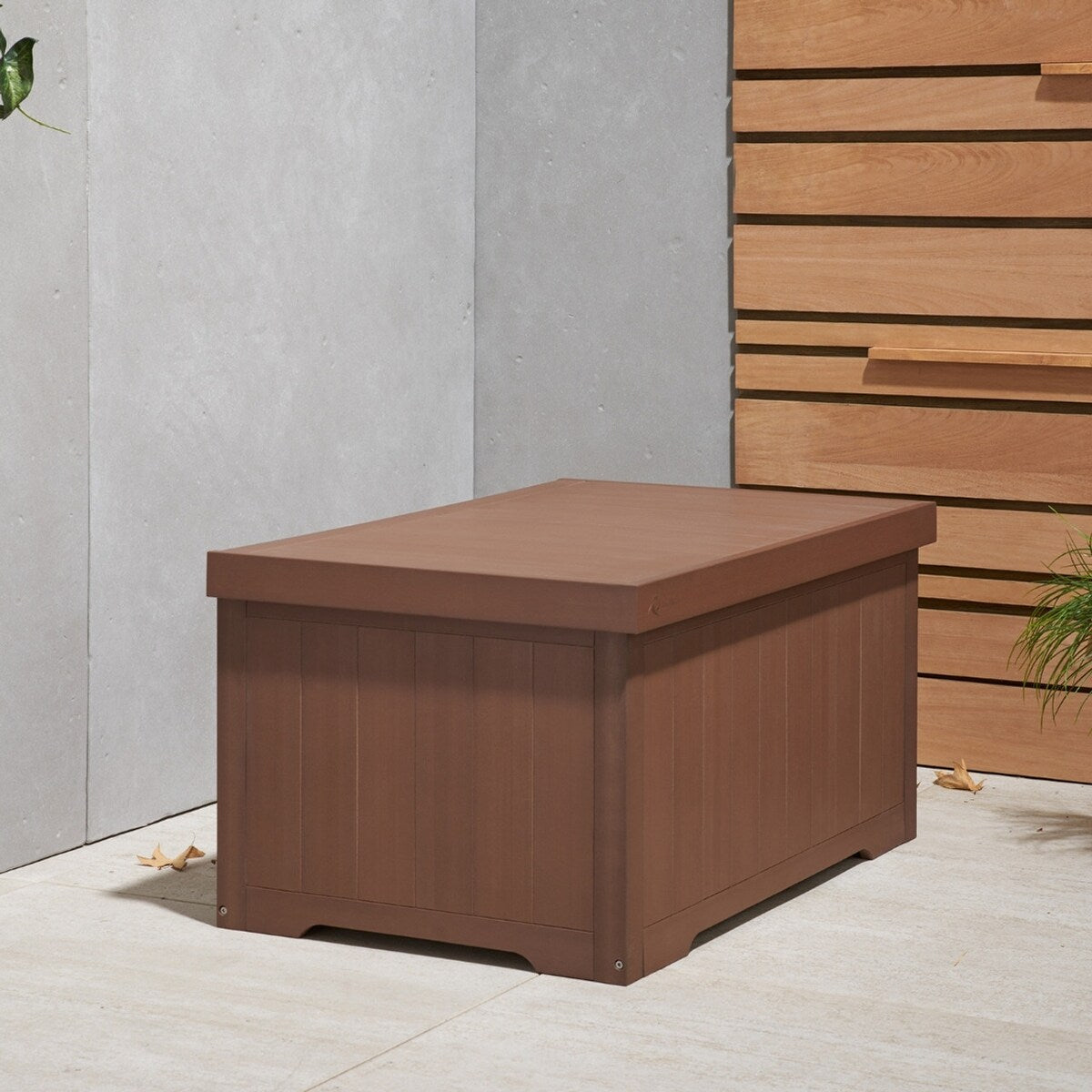 TRINITY EcoStorage® 70 Gallon Outdoor Deck Box, Amber Brown
