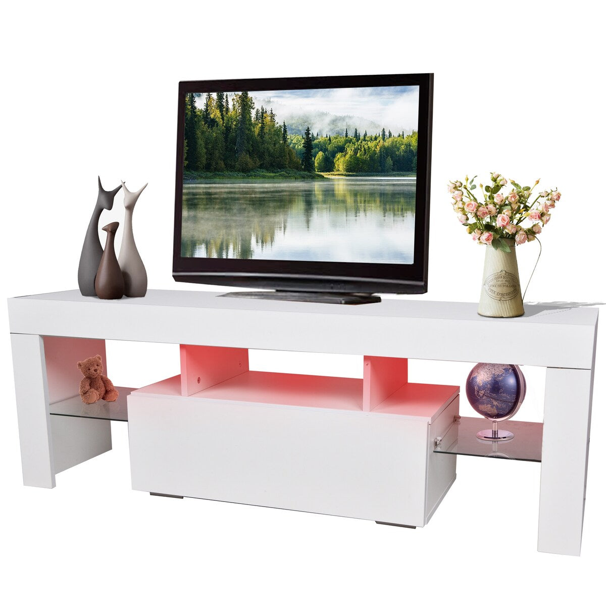 TV Media Console Entertainment Center with Drawer