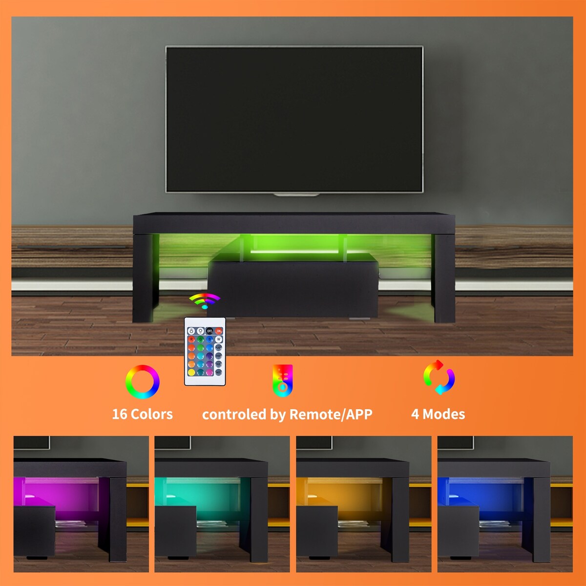 TV Media Console Entertainment Center with Drawer