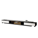TV Stand and Coffee Table Set of 2, TV Stand for TVs Up to 78'', Rectangle Coffee Table for Living Room - 78.74'' to 98.42''